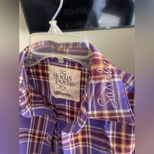 Disney Purple Plaid Hocus Pocus Shirt